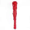 Pleaser - SEDUCE3028 Overknee Laarzen - Paaldans schoenen - Rood Product image
